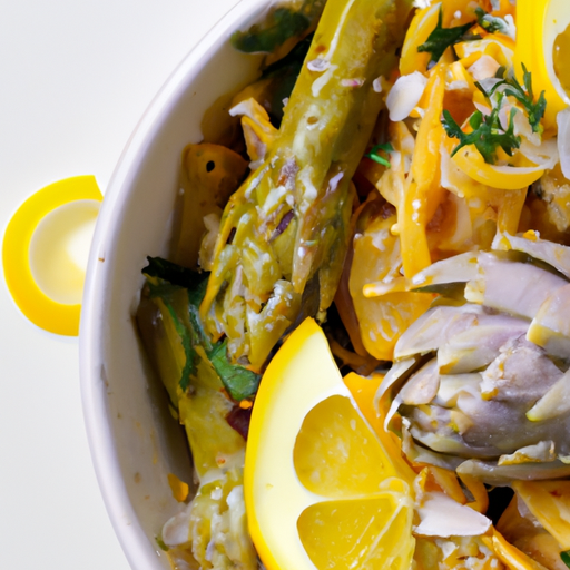 Mediterranean Artichoke  Lemon Pasta Recipe