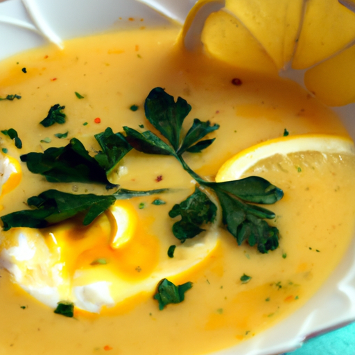 Mediterranean Avgolemono (Greek Lemon  Egg Soup) Recipe