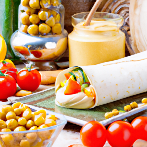 Mediterranean Breakfast Wrap With Hummus Recipe