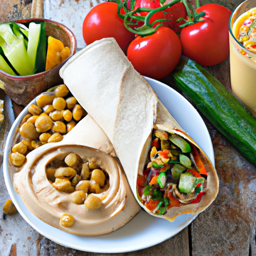 Mediterranean Breakfast Wrap With Hummus Recipe