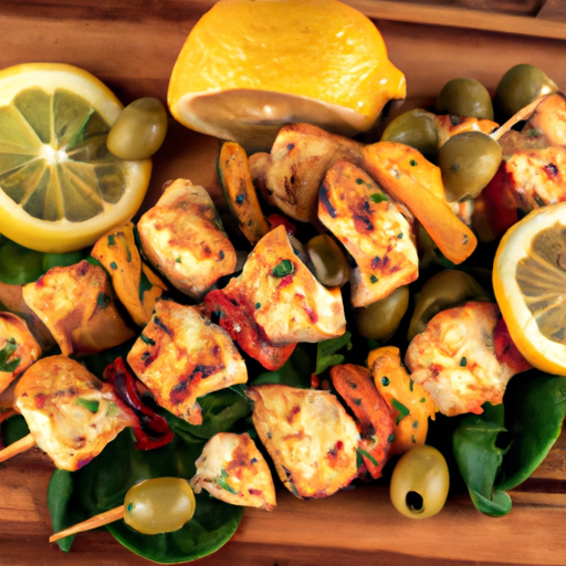 Mediterranean Chicken And Lemon Skewers Recipe