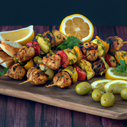 Mediterranean Chicken And Lemon Skewers Recipe