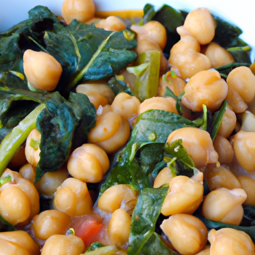 Mediterranean Chickpea  Spinach Stew Recipe