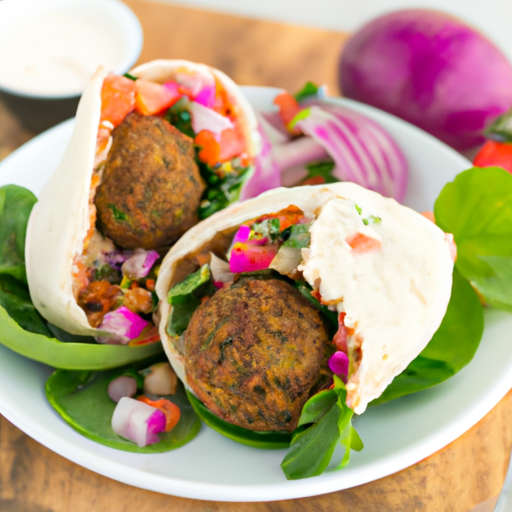Mediterranean Falafel Wraps With Tahini Sauce Recipe