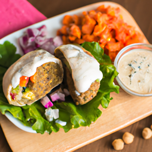Mediterranean Falafel Wraps With Tahini Sauce Recipe