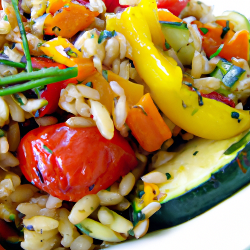 Mediterranean Farro Salad With Roasted Vegetables Recipe Mediterranean Farro Salad With Roasted Vegetables Recipe