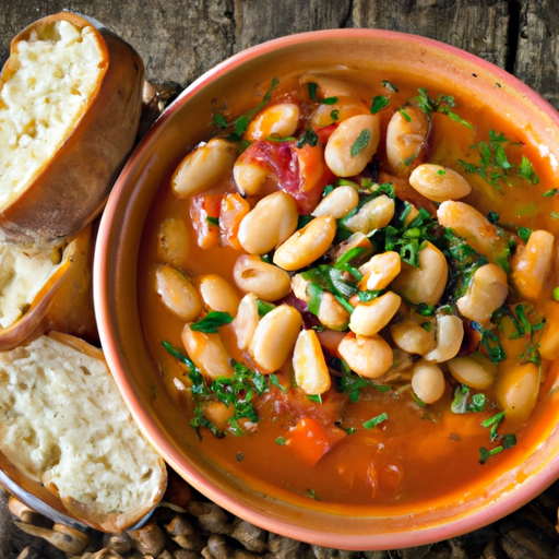 Mediterranean Fasolada (Greek White Bean Soup) Recipe