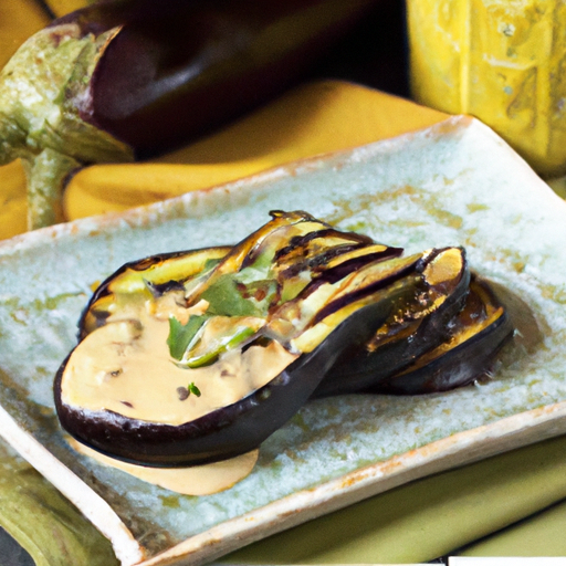 Mediterranean Grilled Eggplant With Tahini Recipe