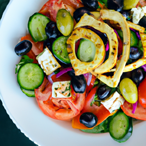 Mediterranean Grilled Halloumi Salad Recipe