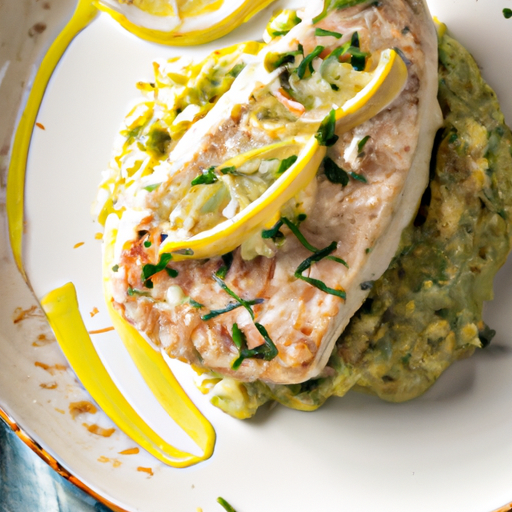 Mediterranean Herb-Crusted Swordfish With Lemon Risotto Recipe