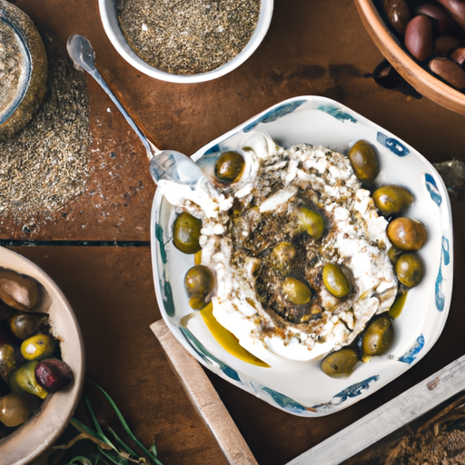 Mediterranean Labneh With Olives And Zaatar Recipe Mediterranean Labneh With Olives And Zaatar Recipe