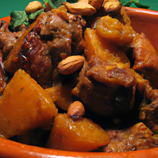 Mediterranean Lamb Tagine With Apricots  Almonds Recipe