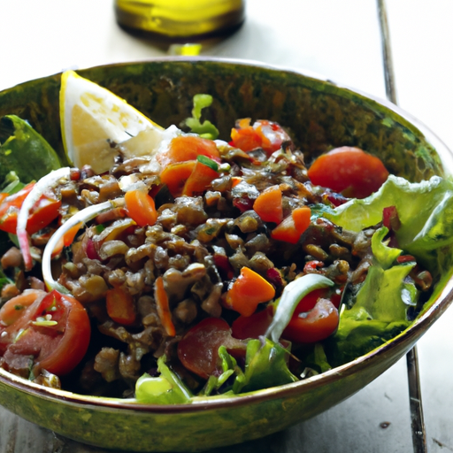 Mediterranean Lentil Salad With Tomatoes Recipe