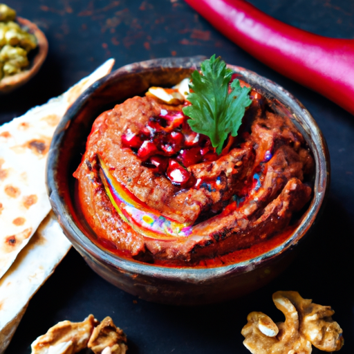 Mediterranean Muhammara (Roasted Red Pepper Walnut Dip) Recipe Mediterranean Muhammara (Roasted Red Pepper Walnut Dip) Recipe