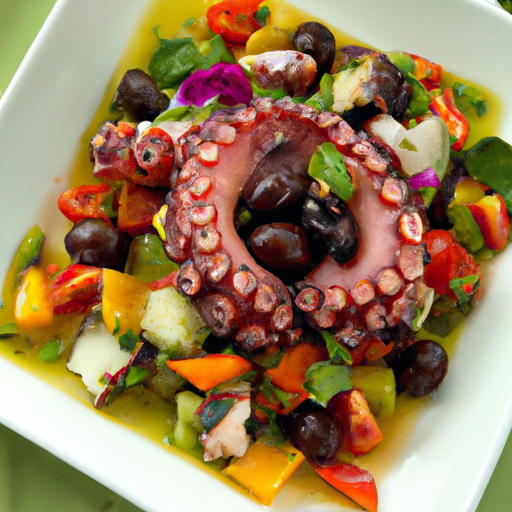 Mediterranean Octopus Salad With Capers Recipe