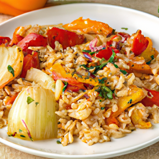 Mediterranean Orzo With Roasted Mediterranean Vegetables Recipe