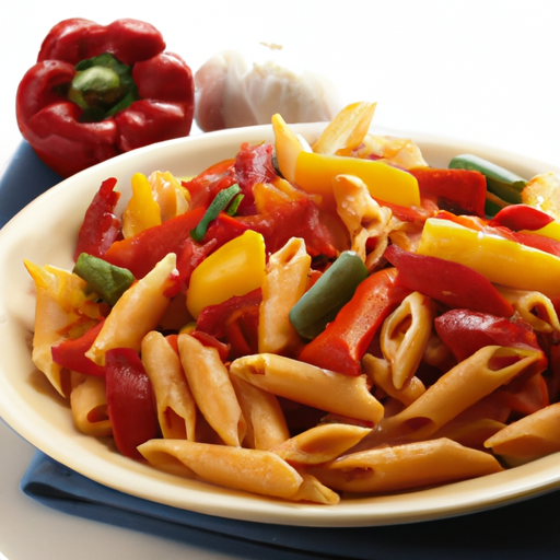Mediterranean Penne With Roasted Red Pepper Sauce Recipe Mediterranean Penne With Roasted Red Pepper Sauce Recipe