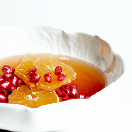 Mediterranean Pomegranate  Honey Frozen Yogurt Recipe