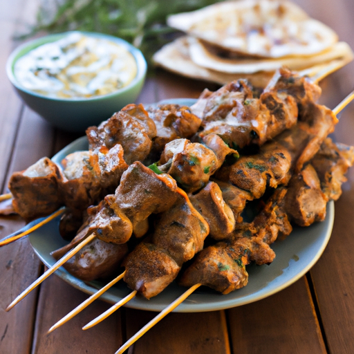 Mediterranean Pork Souvlaki With Tzatziki Recipe