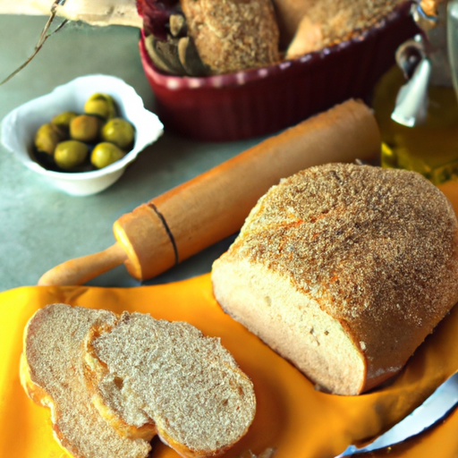 Mediterranean Sesame Seed Crusted Bread Recipe