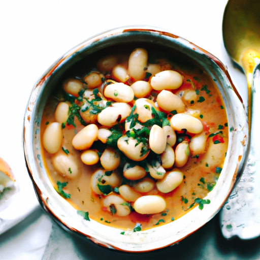 Mediterranean Spanish-style White Bean Soup Recipe