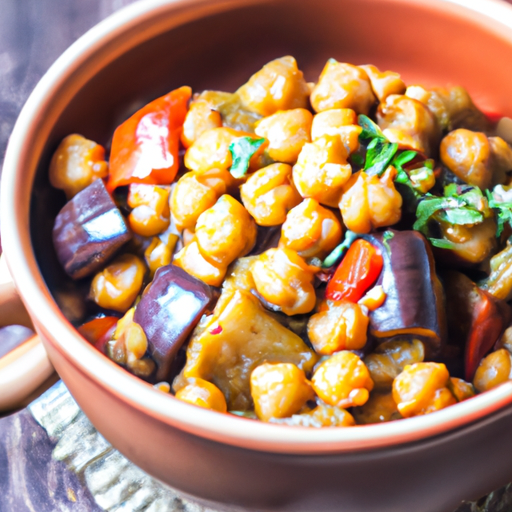 Mediterranean Spiced Chickpea And Eggplant Stew Recipe