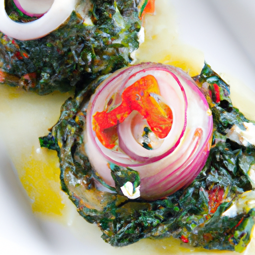 Mediterranean Spinach And Cheese Stuffed Onions Recipe