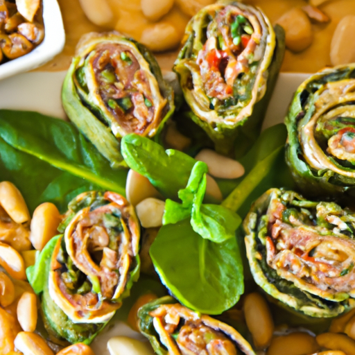 Mediterranean Spinach And Pine Nut Rolls Recipe