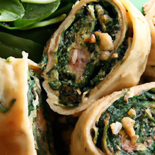 Mediterranean Spinach And Pine Nut Rolls Recipe