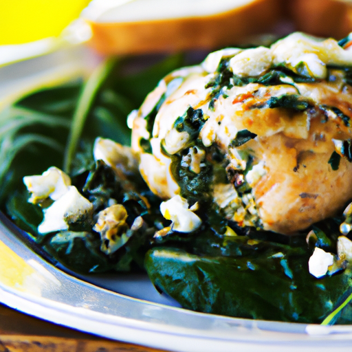 Mediterranean Spinach  Feta Stuffed Chicken Breast Recipe