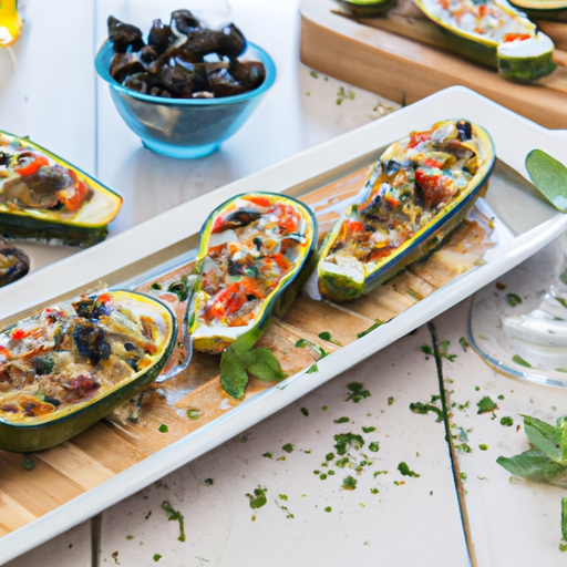 Mediterranean Stuffed Zucchini Boats Recipe