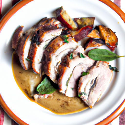 Pork With Mediterranean Herbs And Wine Sauce Recipe