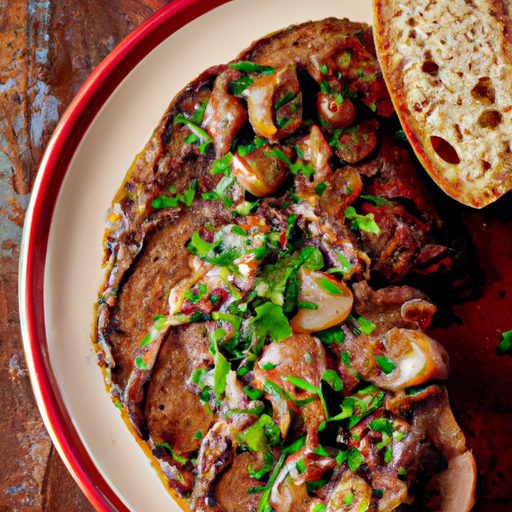 Pork With Mediterranean Herbs And Wine Sauce Recipe