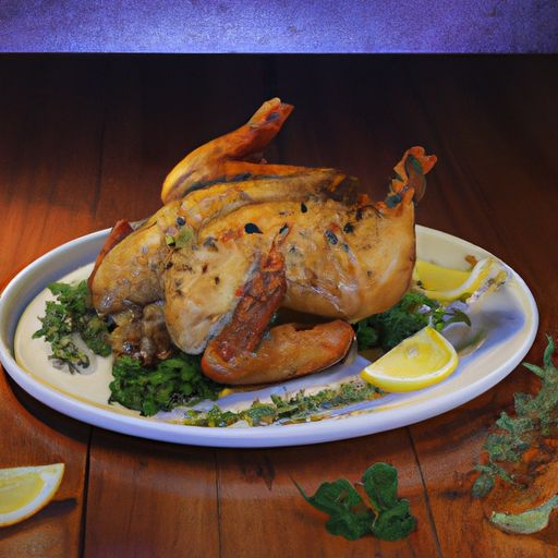 Mediterranean Herb And Lemon Roasted Cornish Hen Recipe