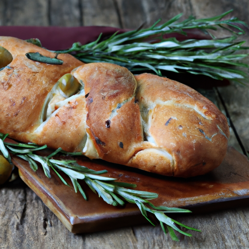 Mediterranean Olive And Rosemary Twist Bread Recipe