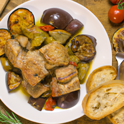 Mediterranean Pork Chops With Caponata Recipe
