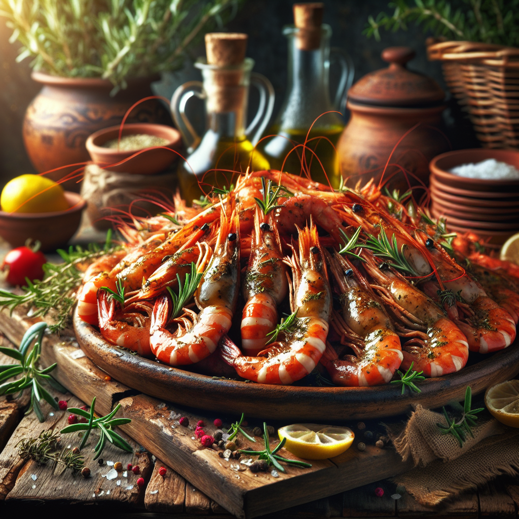 Marinated Prawns With Mediterranean Herbs Recipe
