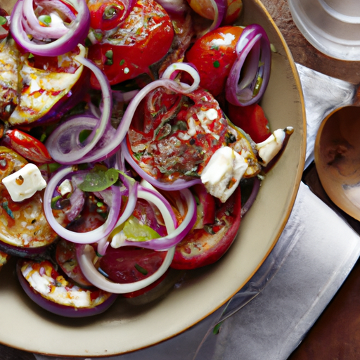 Mediterranean Charred Tomato And Eggplant Salad Recipe