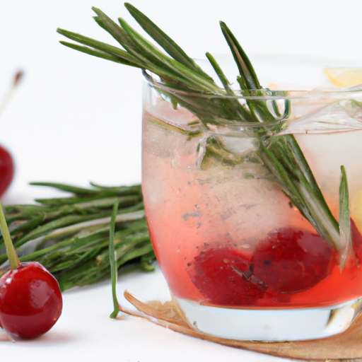 Mediterranean Cherry And Rosemary Spritzer Recipe