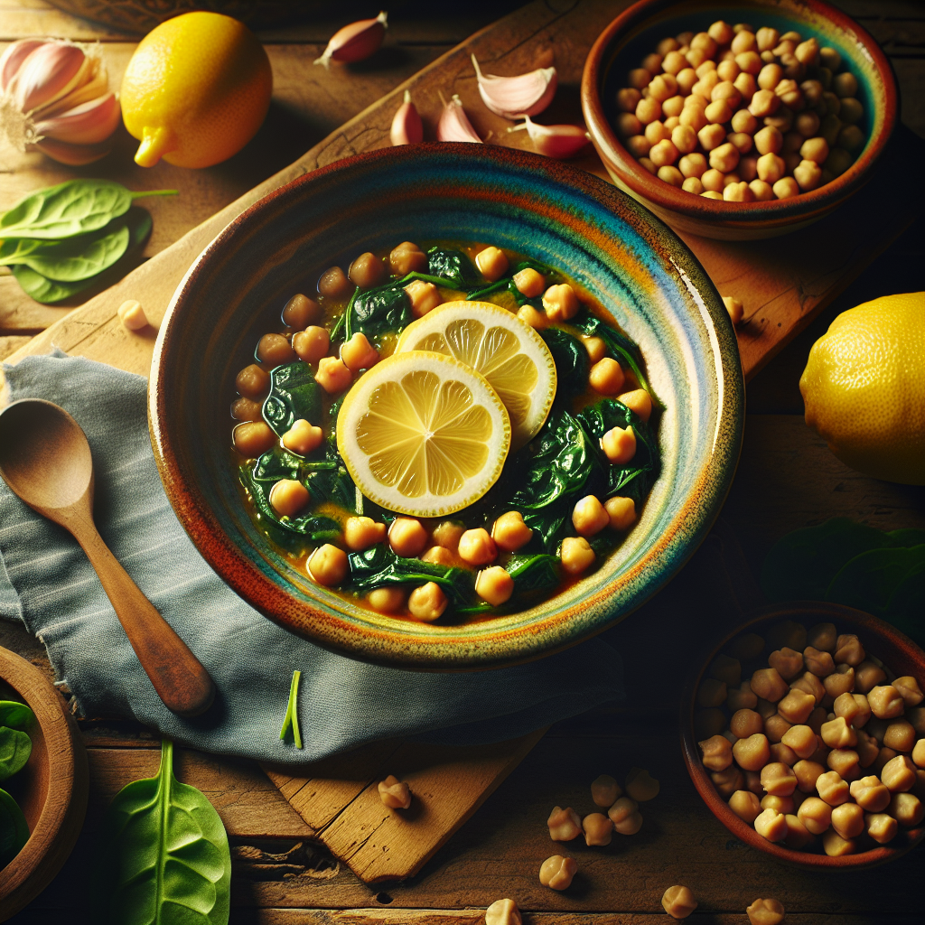 Mediterranean Chickpea And Spinach Stew With Lemon Recipe Mediterranean Chickpea And Spinach Stew With Lemon Recipe