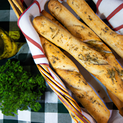 Mediterranean Herb And Cheese Breadsticks Recipe