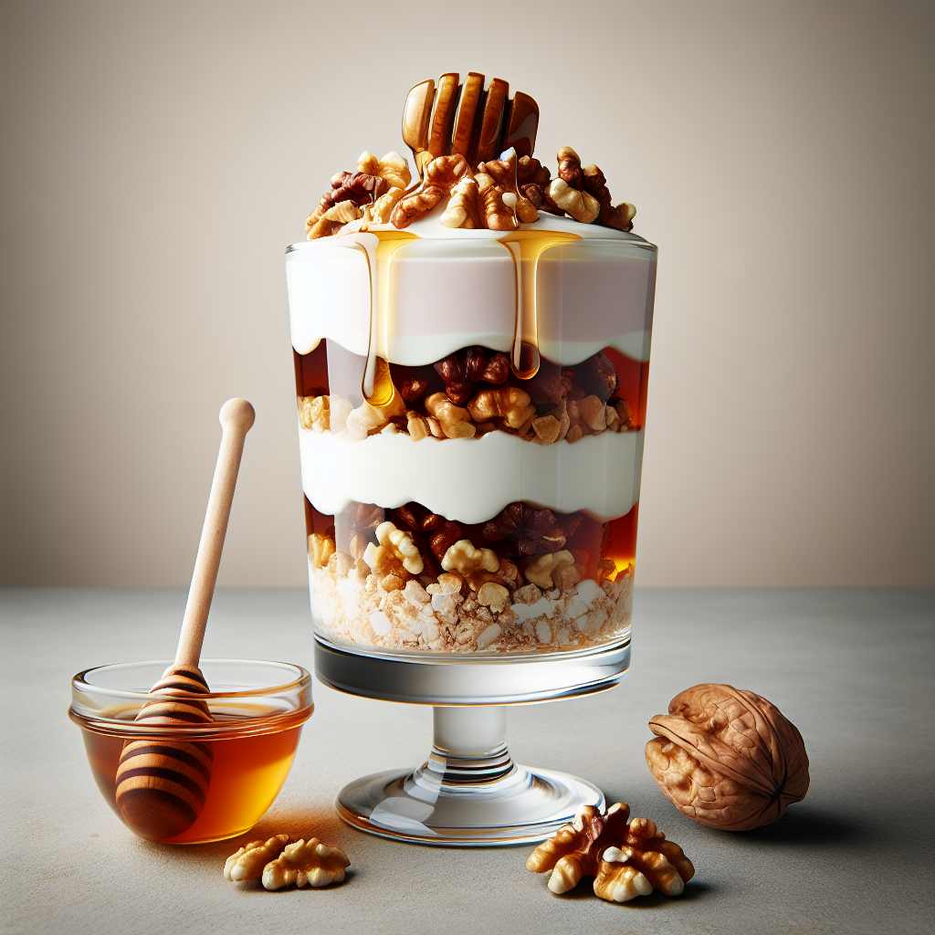 Mediterranean Honey, Walnut, And Yogurt Parfait Recipe
