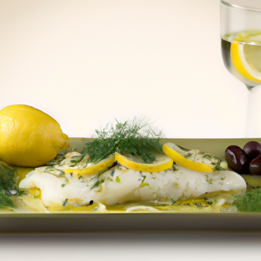 Mediterranean Lemon And Dill Poached Cod Recipe