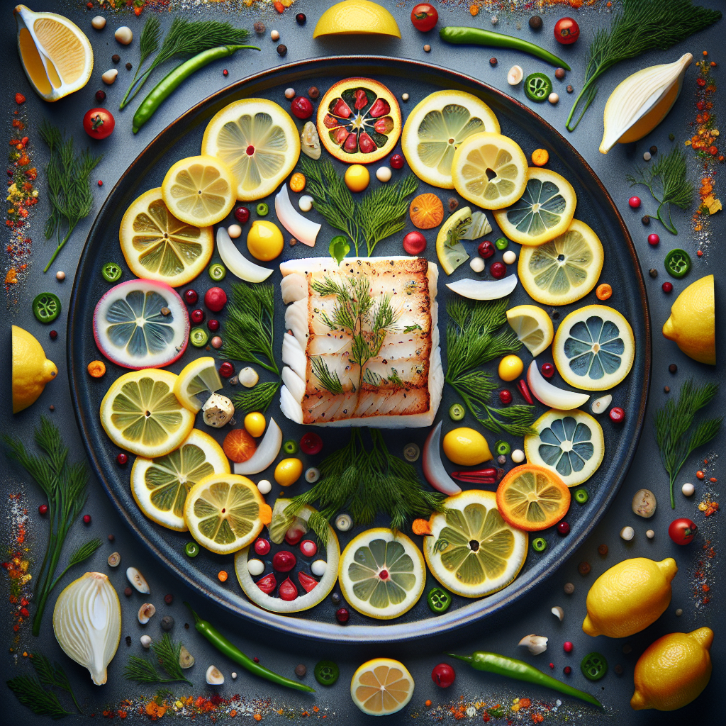 Mediterranean Lemon And Dill Poached Cod Recipe
