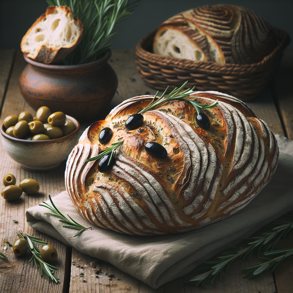 Mediterranean Olive And Rosemary Twist Bread Recipe Mediterranean Olive And Rosemary Twist Bread Recipe