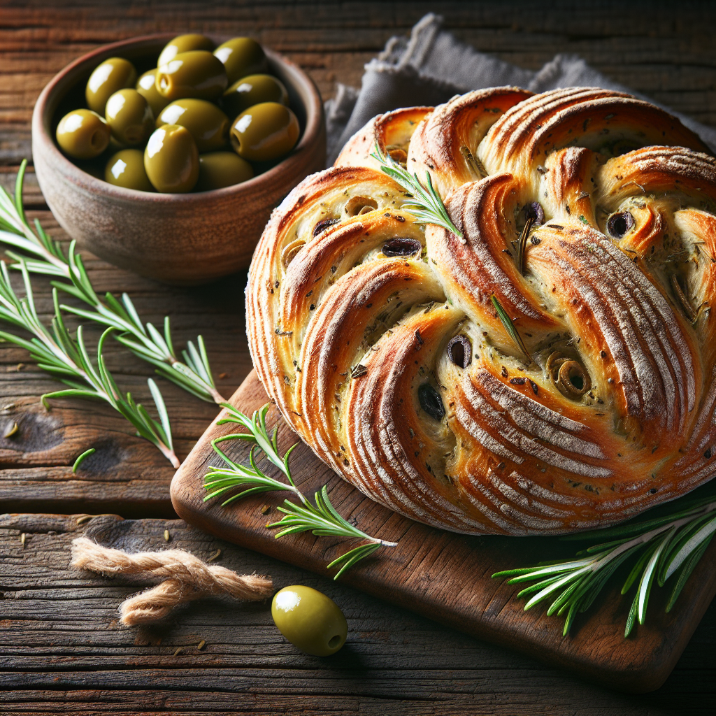 Mediterranean Olive And Rosemary Twist Bread Recipe Mediterranean Olive And Rosemary Twist Bread Recipe