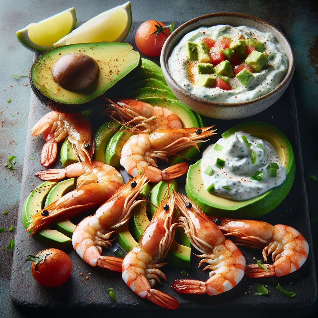 Mediterranean Prawn And Avocado Tzatziki Recipe