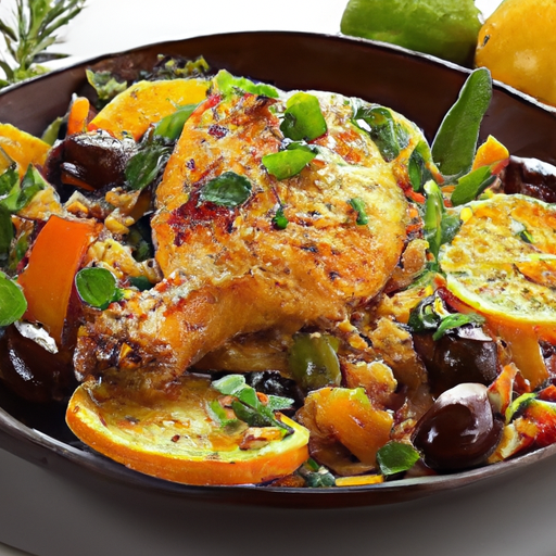 Mediterranean Saffron Chicken With Olives Recipe Mediterranean Saffron Chicken With Olives Recipe