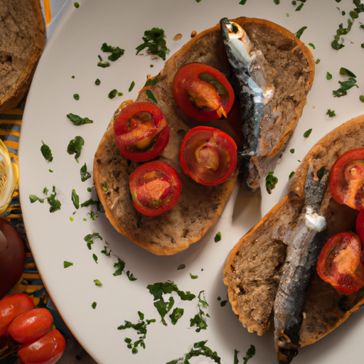 Mediterranean Sardine And Tomato Bruschetta Recipe