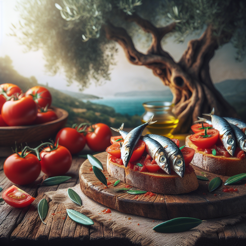 Mediterranean Sardine And Tomato Bruschetta Recipe